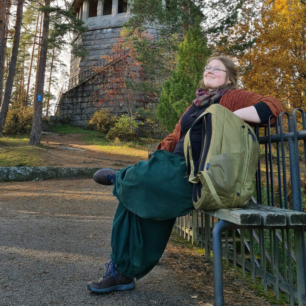 portrait of artist hiding humbug