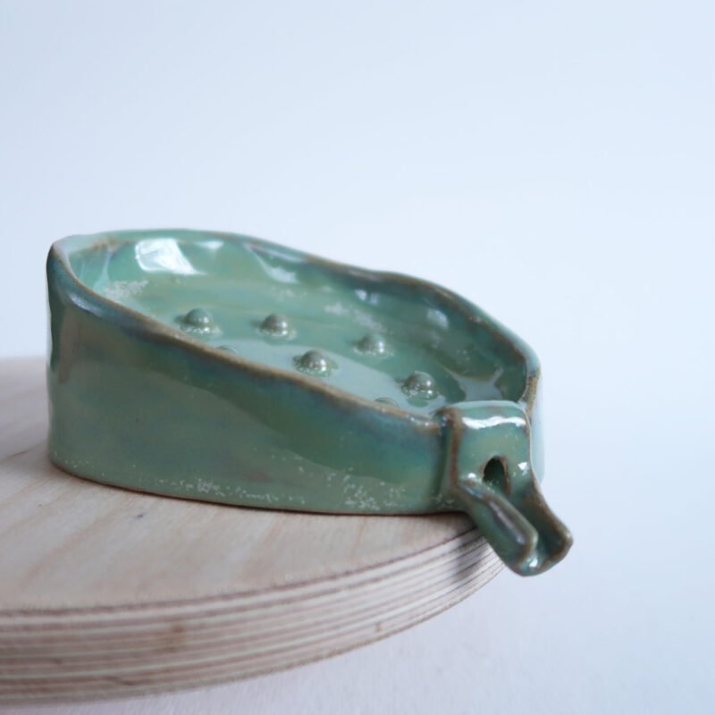 photo of a ceramic soap dish